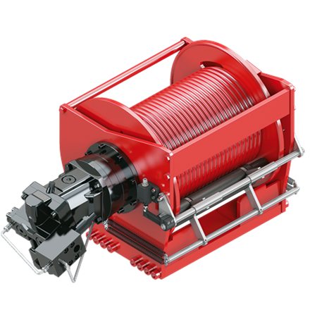 Hydraulic hoisting winch SE45