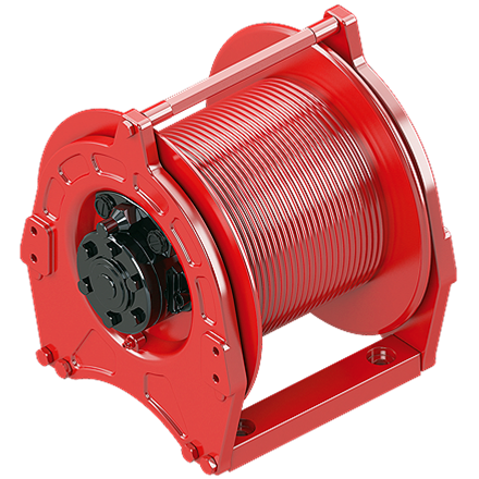 Hydraulic hoisting winch P9
